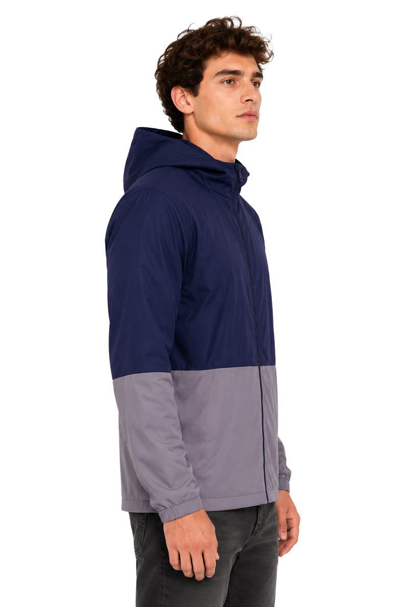 Chamarra Bloques azul-gris
