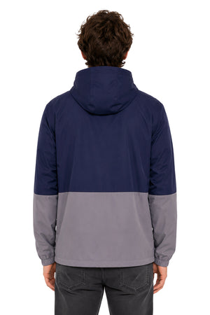 Chamarra Bloques azul-gris
