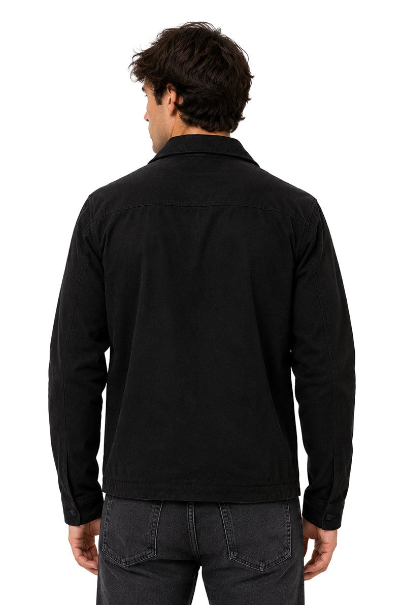 Chamarra Suede Negro