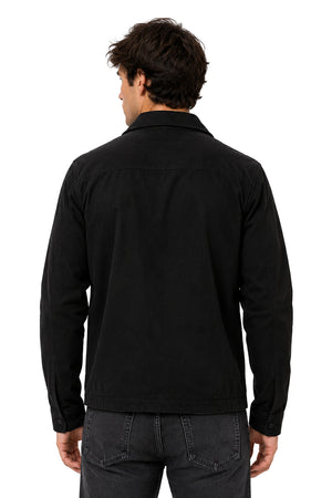 Chamarra Suede Negro