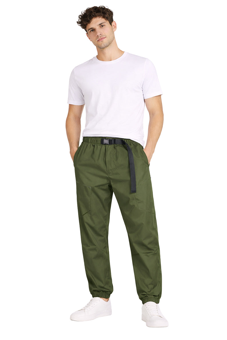 Jogger Caballero Cargo  / CORTE INCLINADO OLIVO