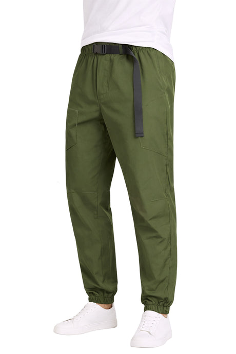 Jogger Caballero Cargo  / CORTE INCLINADO OLIVO
