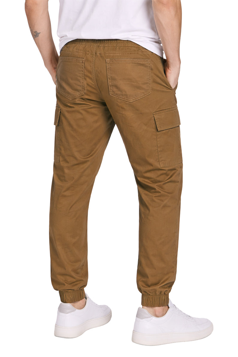 Pantalon Gabardina con resorte y bolsa cargo