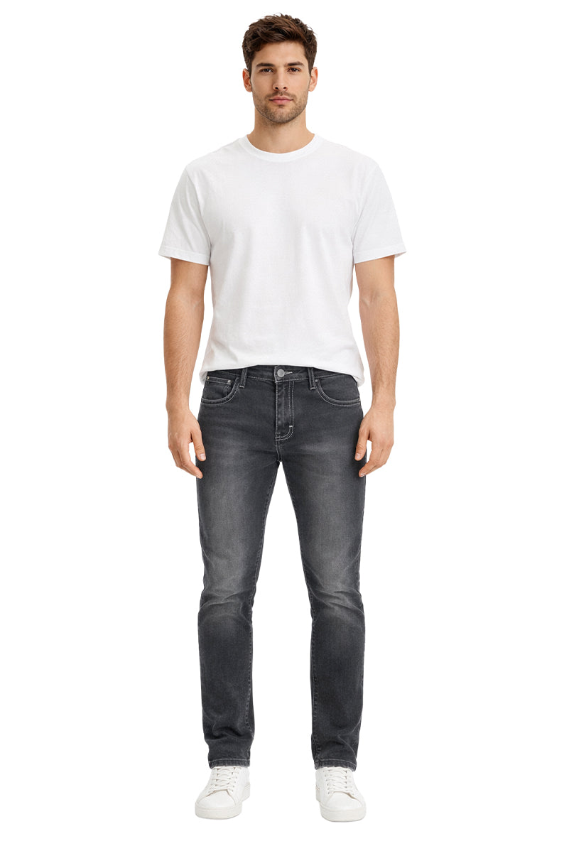 Pantalón Mezclilla Costuras en contraste