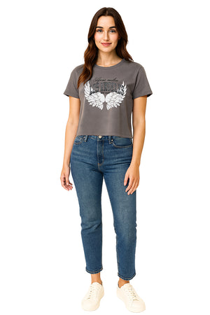 Playera MC / ANGELES  RATA/GRIS