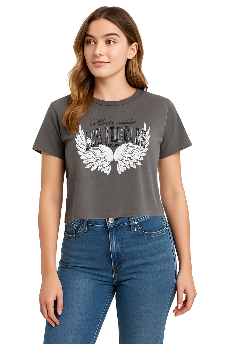 Playera MC / ANGELES  RATA/GRIS