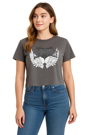 Playera MC / ANGELES  RATA/GRIS