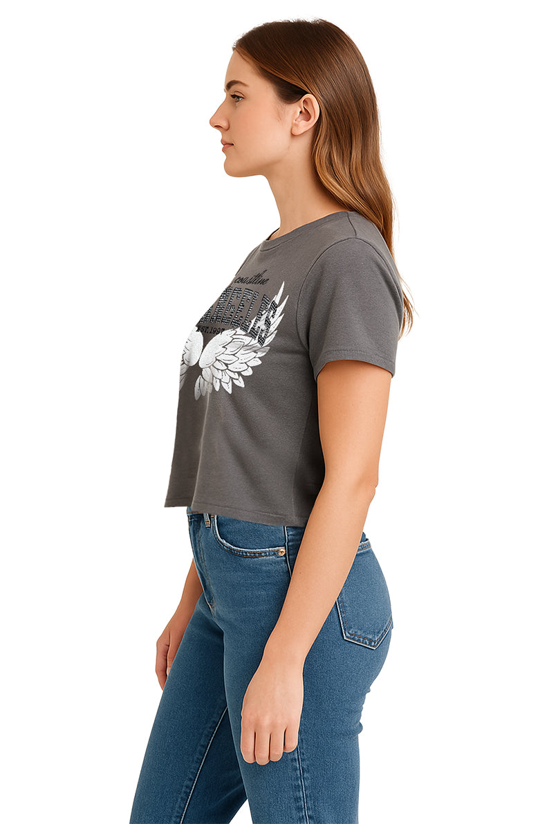 Playera MC / ANGELES  RATA/GRIS