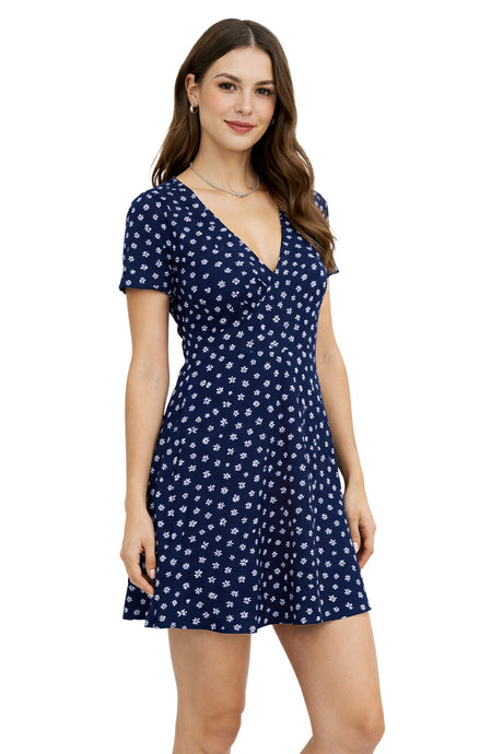 Vestido Cruzado Flores