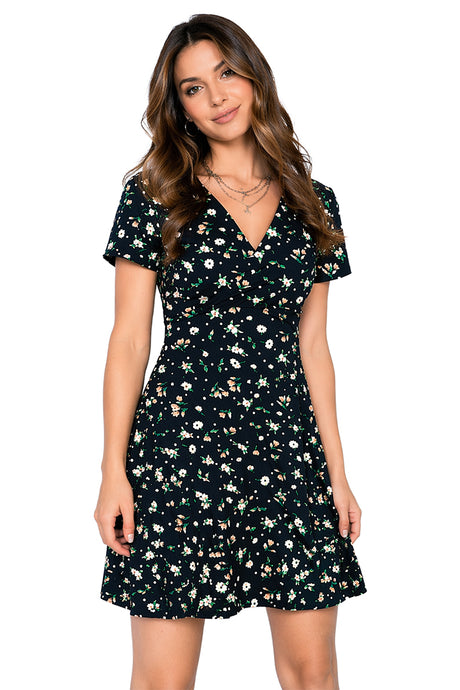 Vestido Cruzado Flores