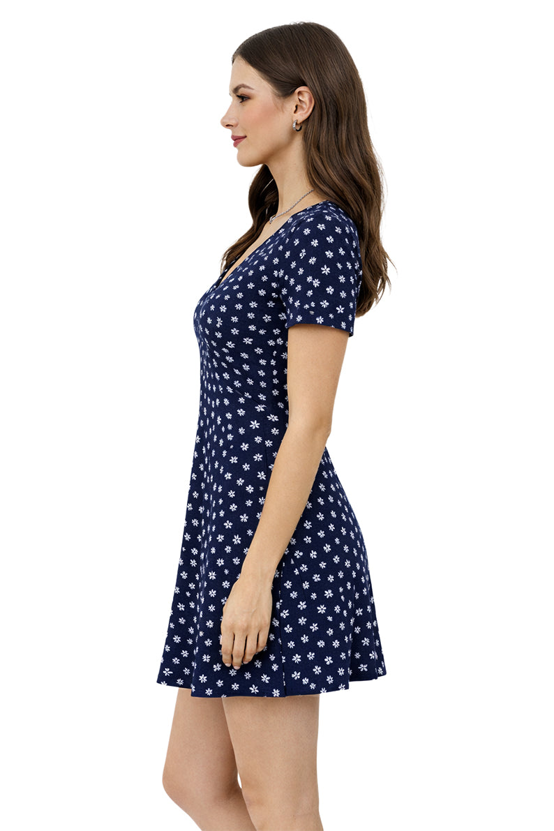 Vestido Cruzado Flores