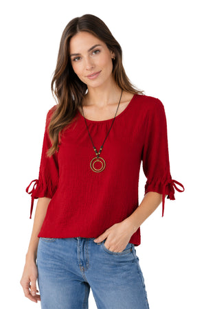 Blusa Festón en Ruedo rojo