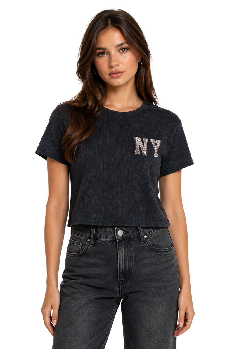 Playera NY peluche