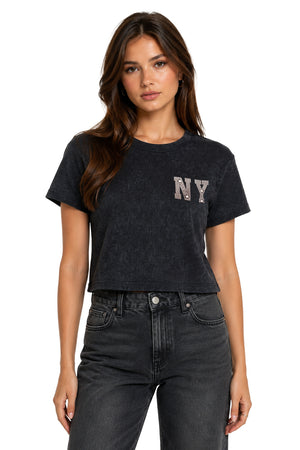 Playera NY peluche