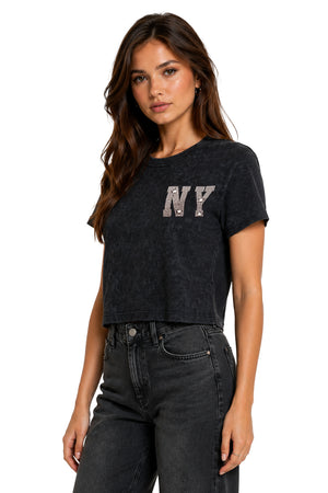 Playera NY peluche