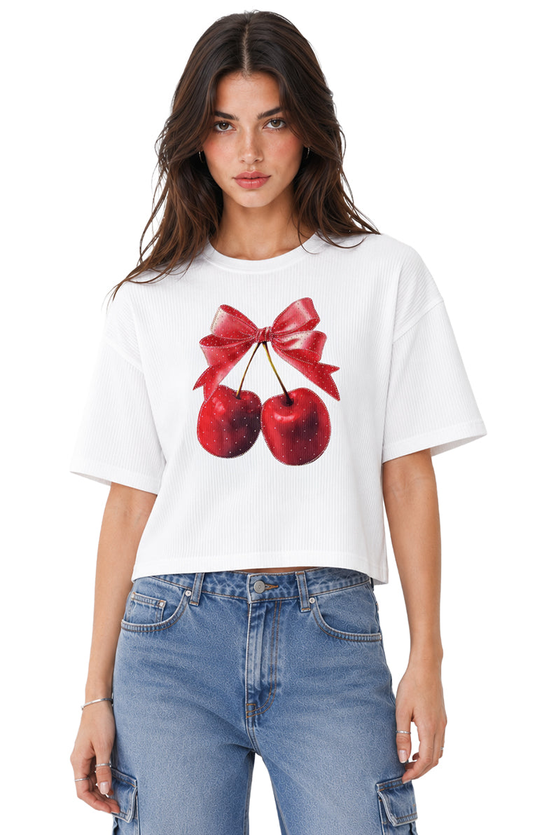 Playera Cerezas Piedras