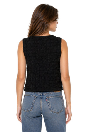 Blusa Chaleco cintas