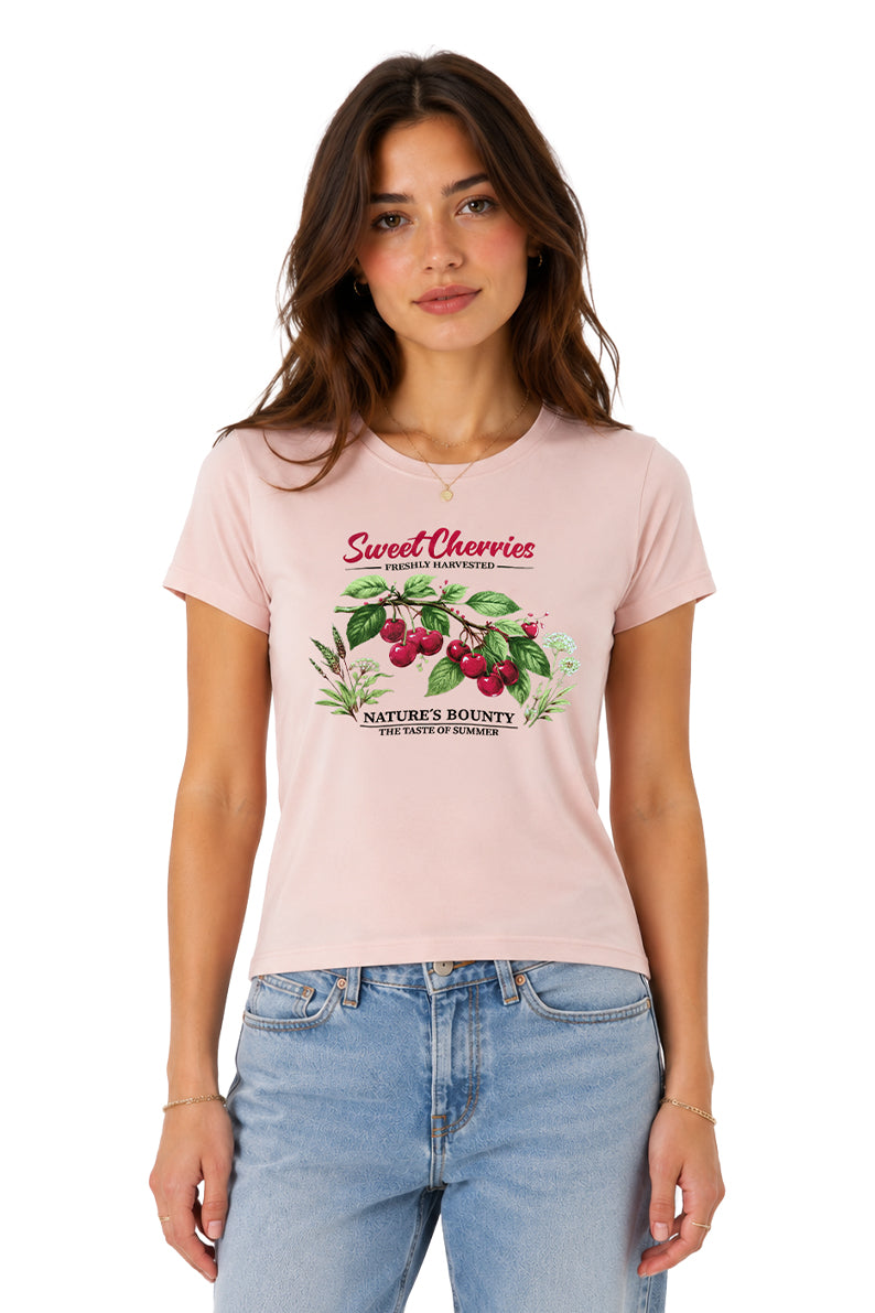 Playera Hierbas de cereza
