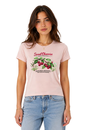 Playera Hierbas de cereza