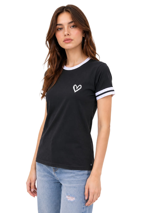 Playera Corazón blanco