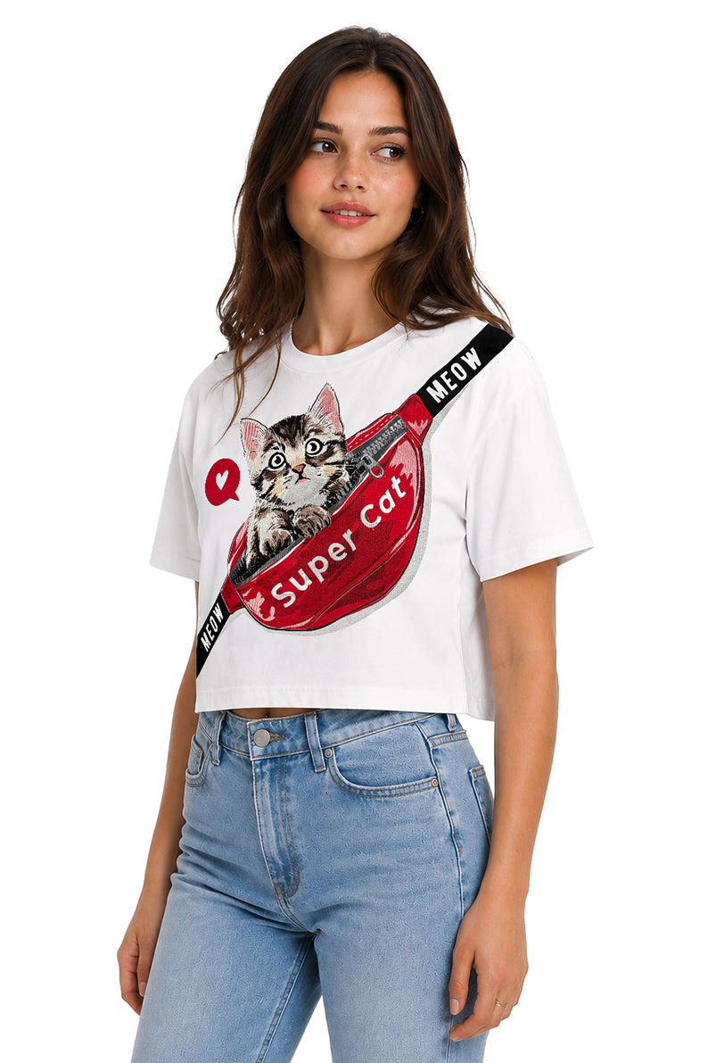 Playera Super Cat