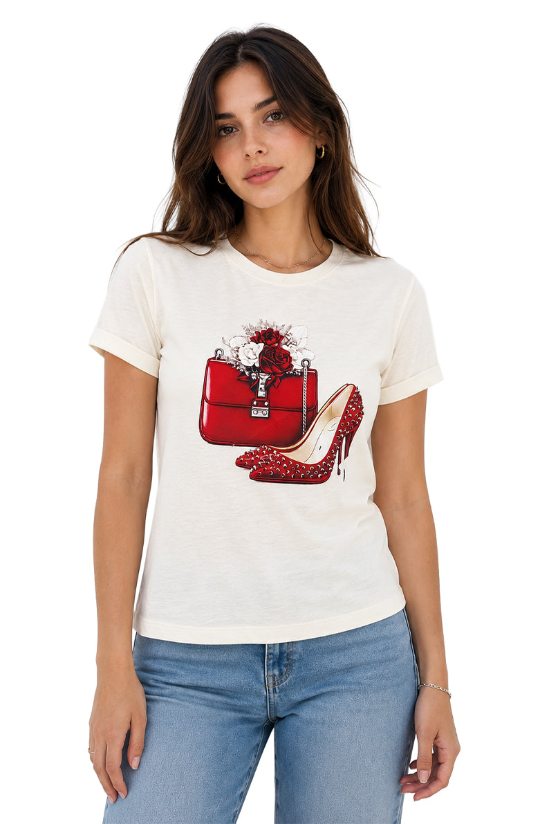 Playera Tacones rojos