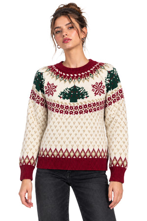 Suéter Navideño Pinos
