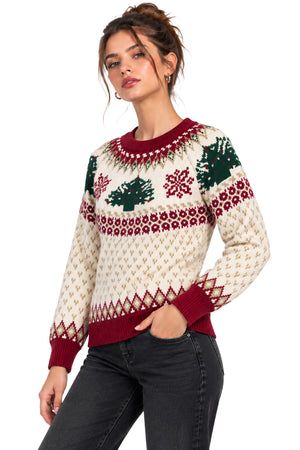 Suéter Navideño Pinos