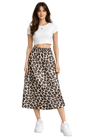 Falda Leopardo