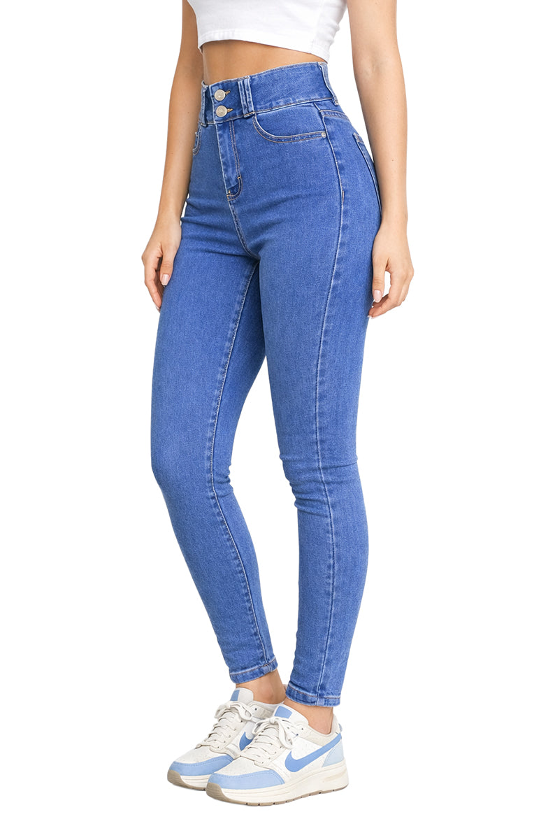 Pantalon Mezclilla Pretina Ancha