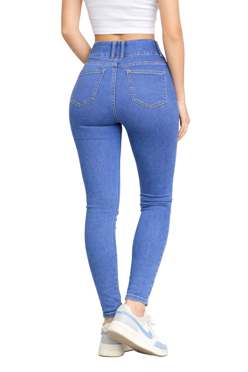 Pantalon Mezclilla Pretina Ancha