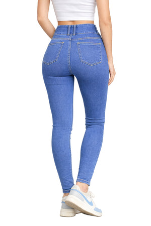 Pantalon Mezclilla Pretina Ancha