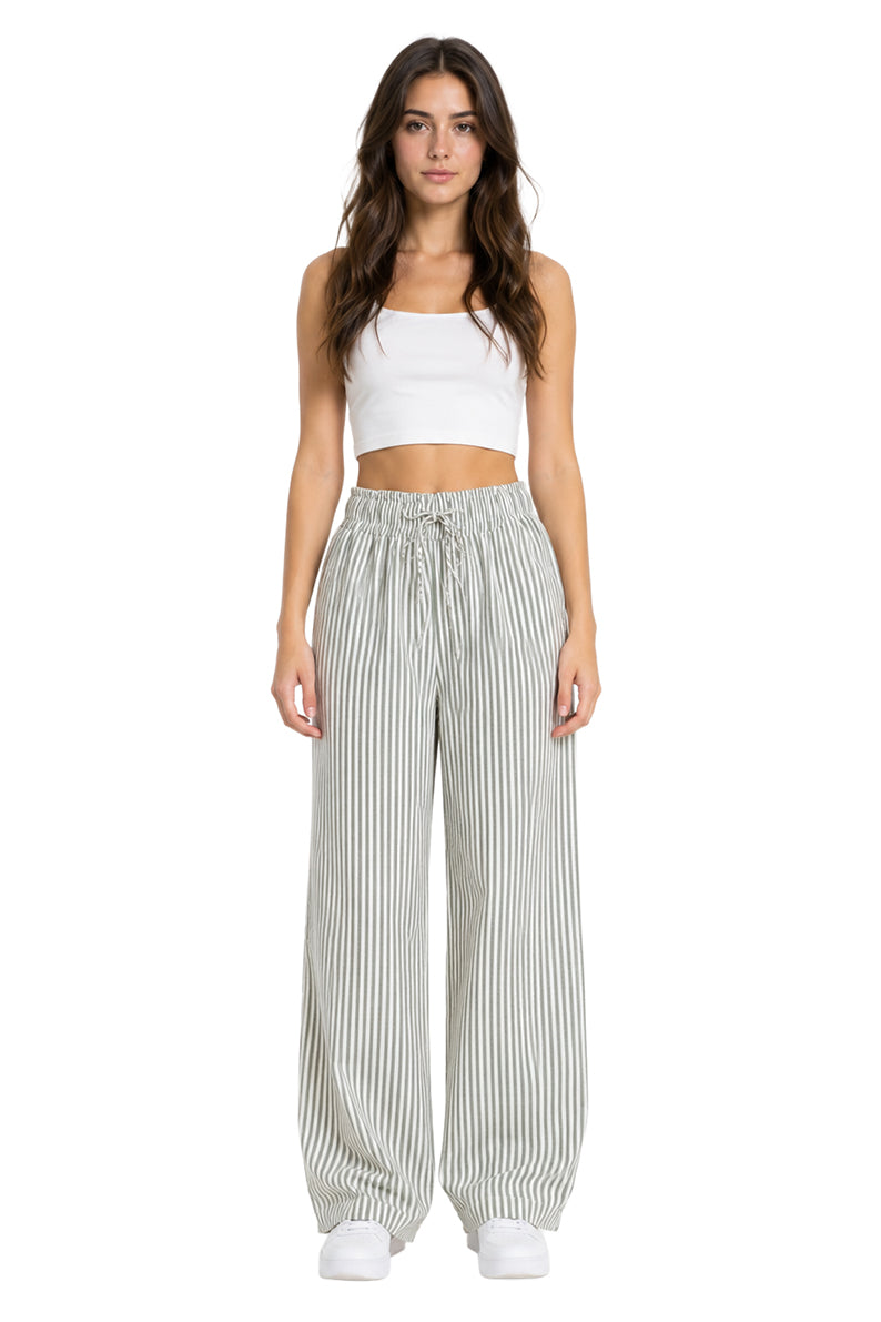 Pantalon Rayas Sage
