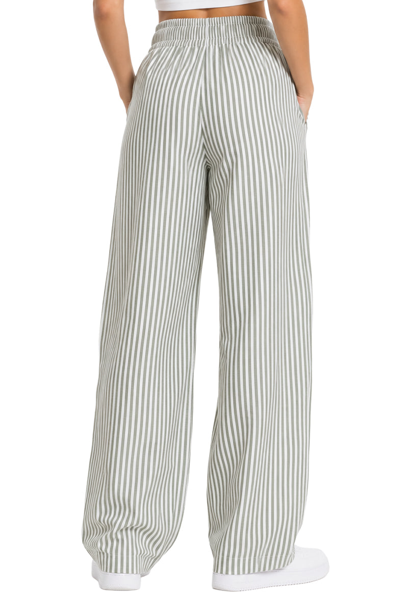 Pantalon Rayas Sage