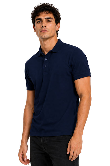 Playera Polo Basica Marino