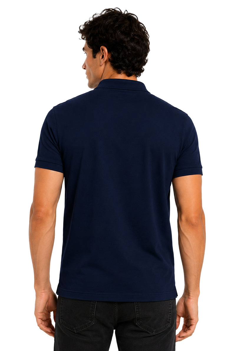 Playera Polo Basica Marino