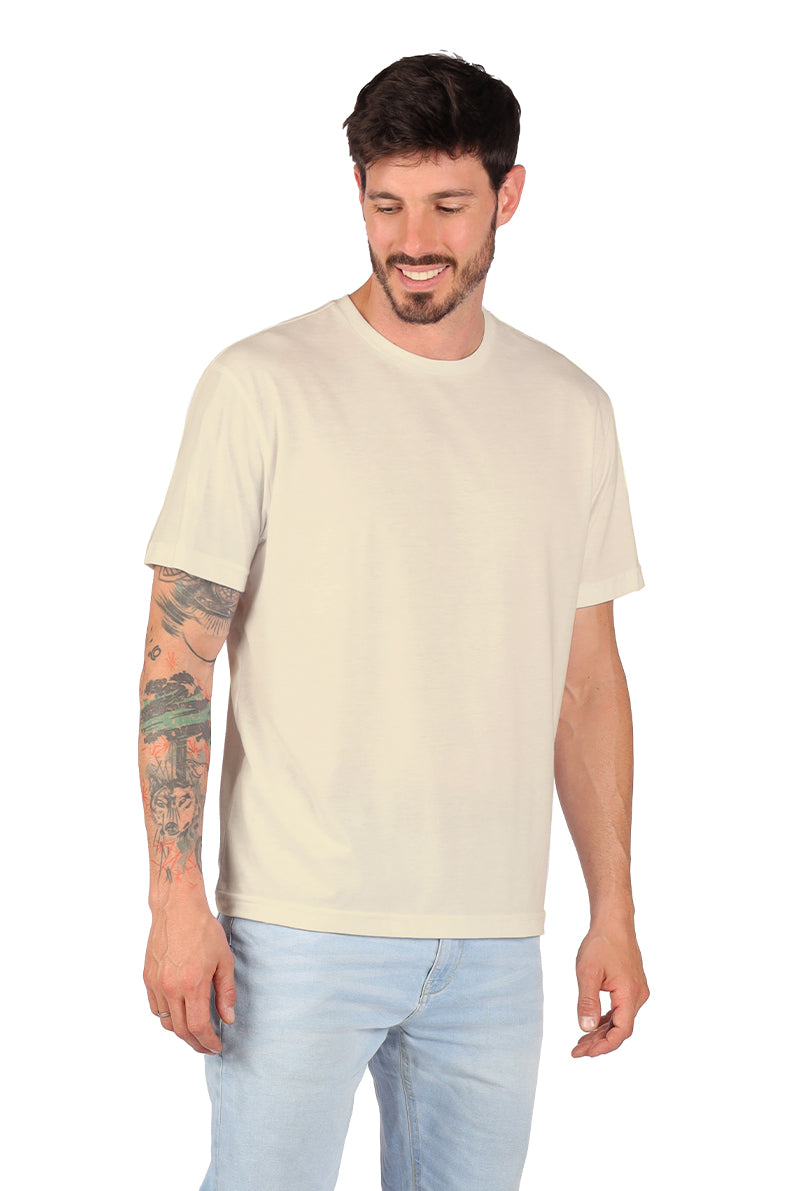 Playera CUELLO REDONDO Beige (8647790788831)