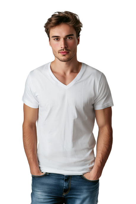 Playera BASICA CUELLO V (8648108081375)