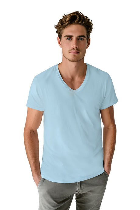 Playera BASICA CUELLO V (8648138359007)