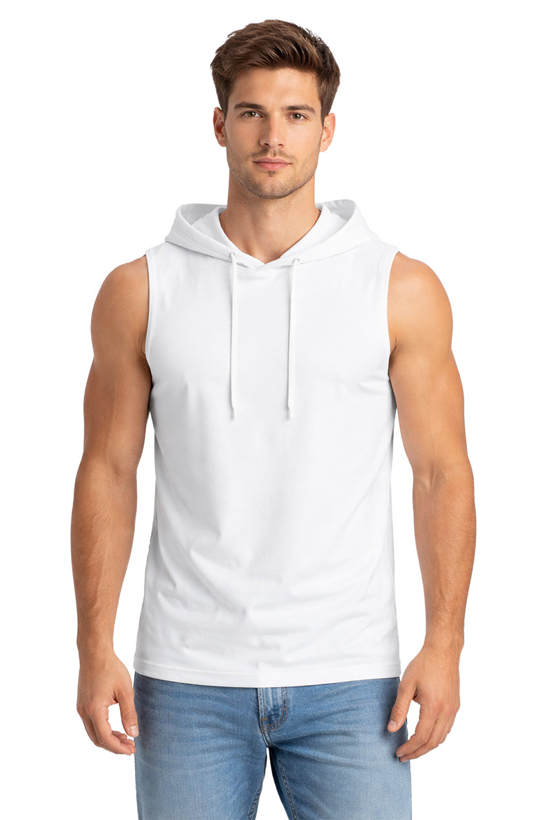 Tank Top Básica Con Capucha Blanco