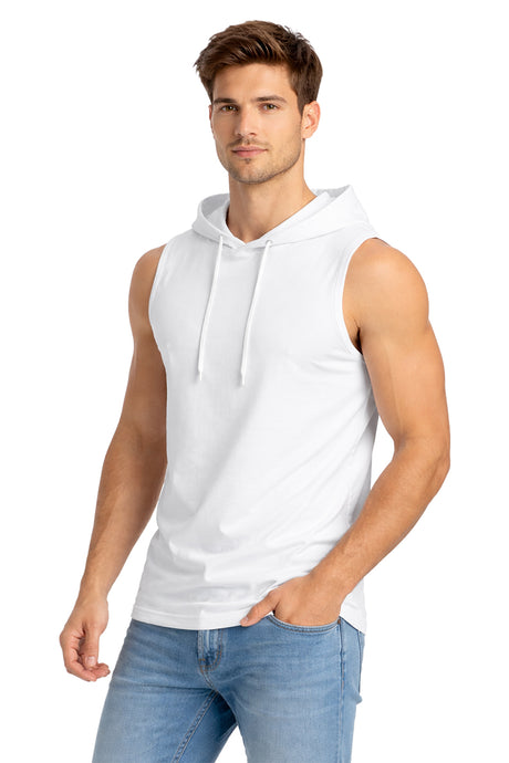 Tank Top Básica Con Capucha Blanco