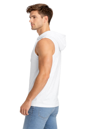 Tank Top Básica Con Capucha Blanco