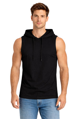Tank Top Básica Con Capucha Negro