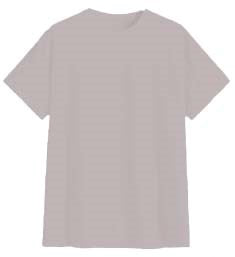 Playera Caballero MC / BASICA CUELLO REDONDO  PERLA/GRIS (9001784148191)