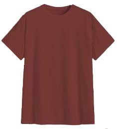 Playera Caballero MC / BASICA CUELLO REDONDO  TERRACOTA (9001772581087)