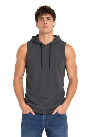 Tank top Básica con Capucha Gris
