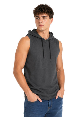Tank top Básica con Capucha Gris