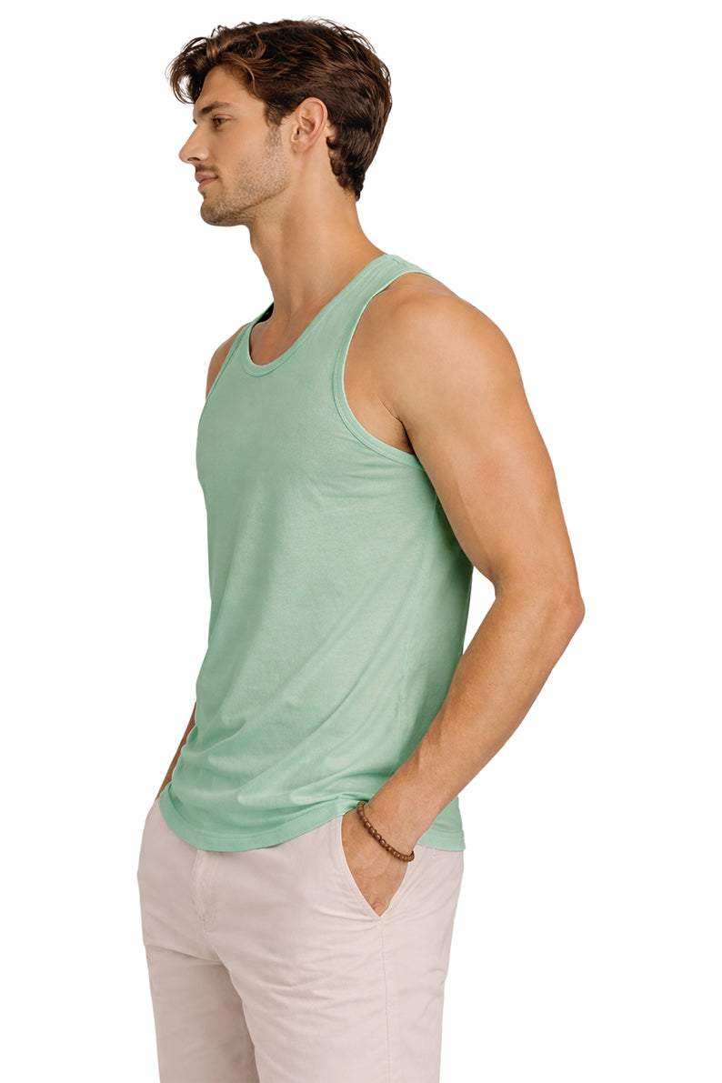 Tank Top  Básica Aqua/Cray