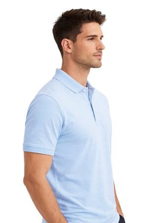 Polo Pique Caballero / POLO BASICA  BLUE/FINCH