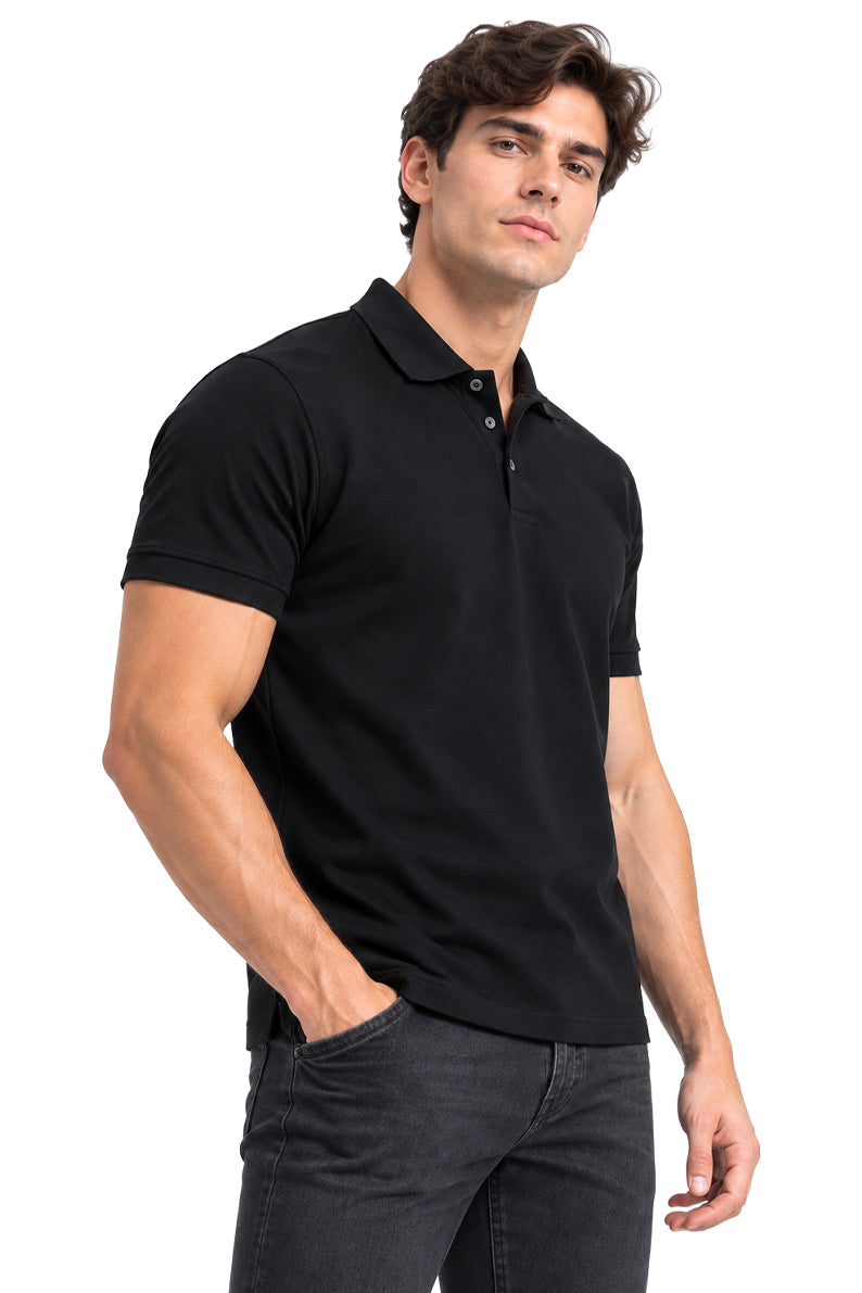 Polo básica Negra